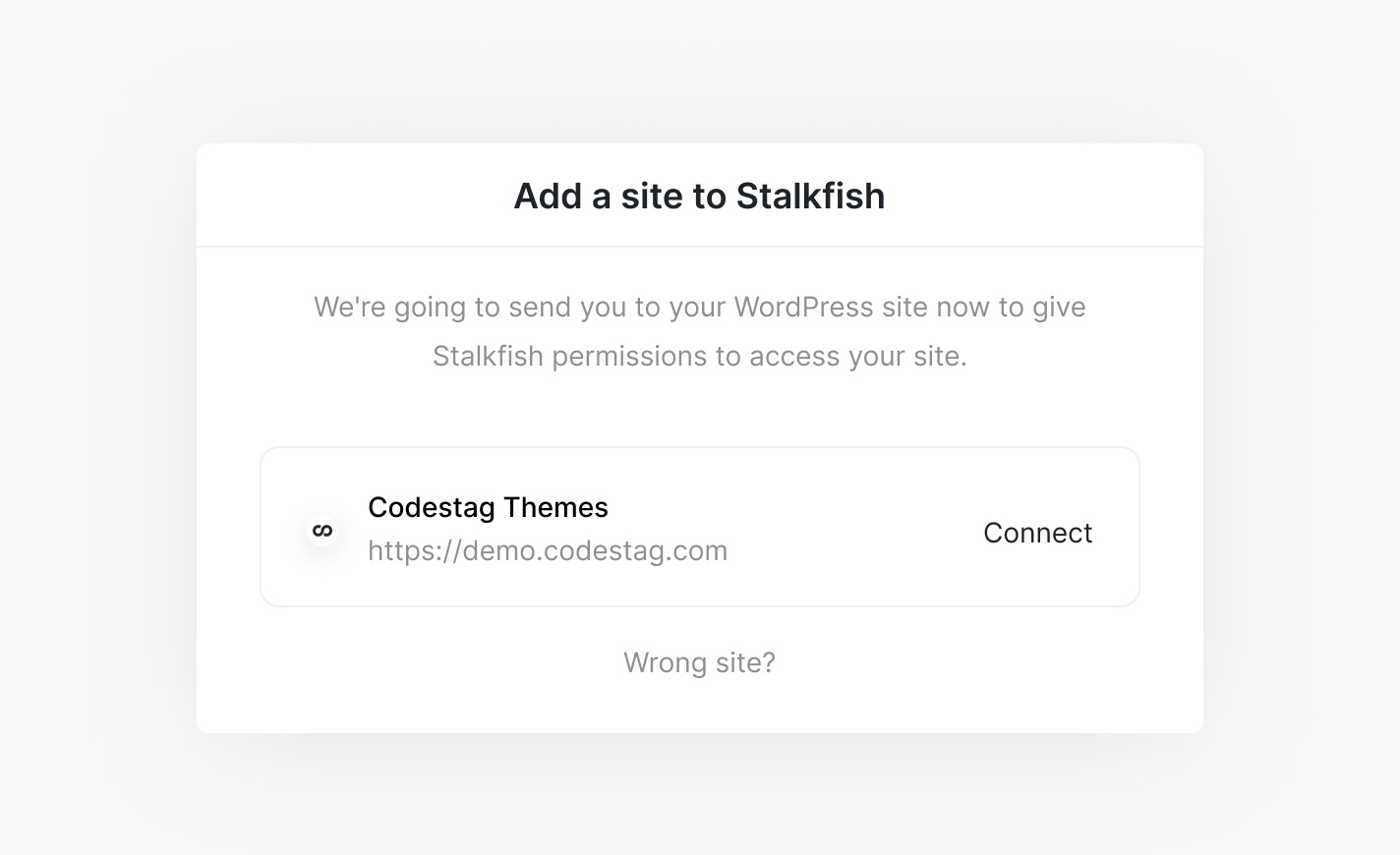 Stalkfish feature
