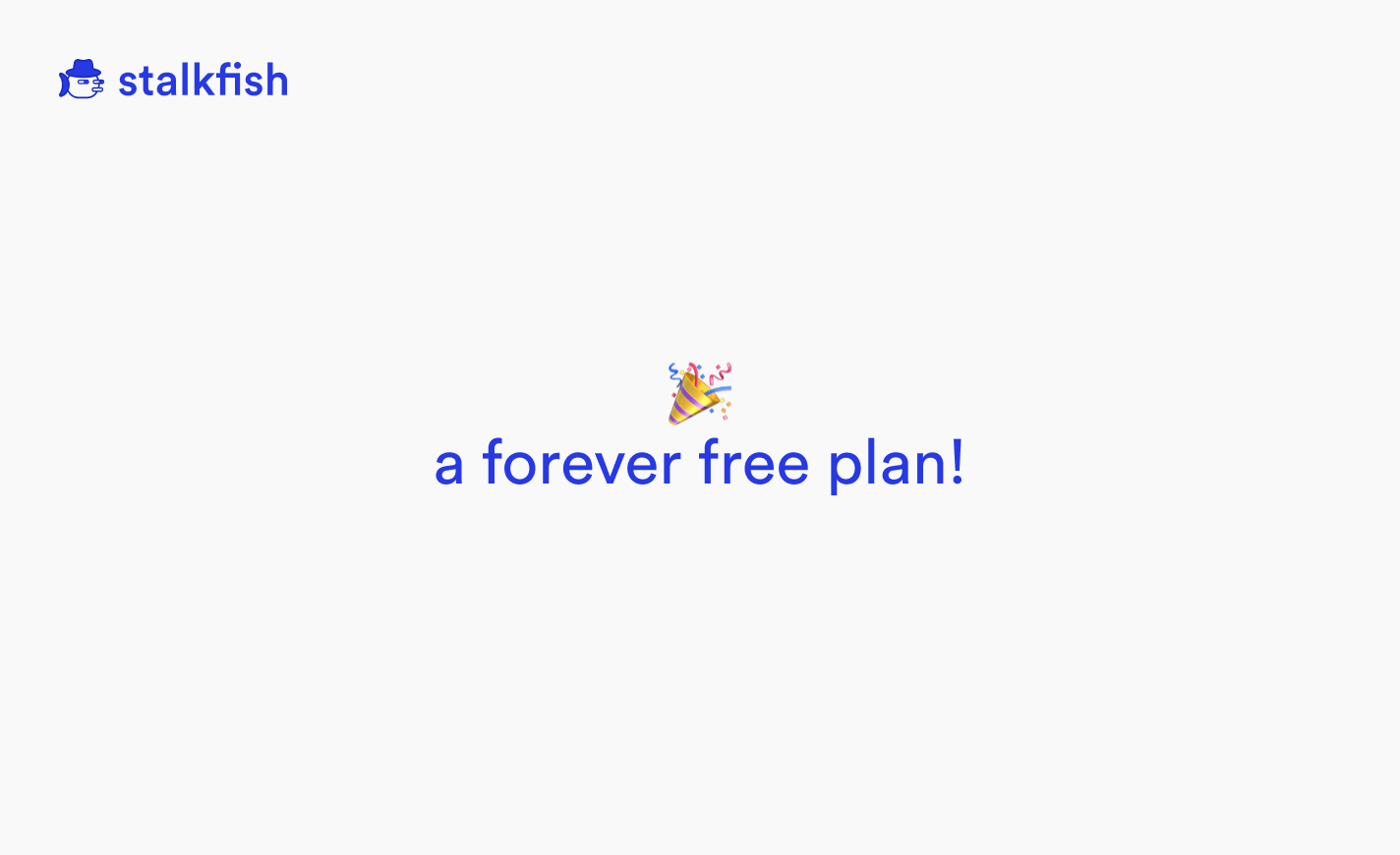 Free plan forever